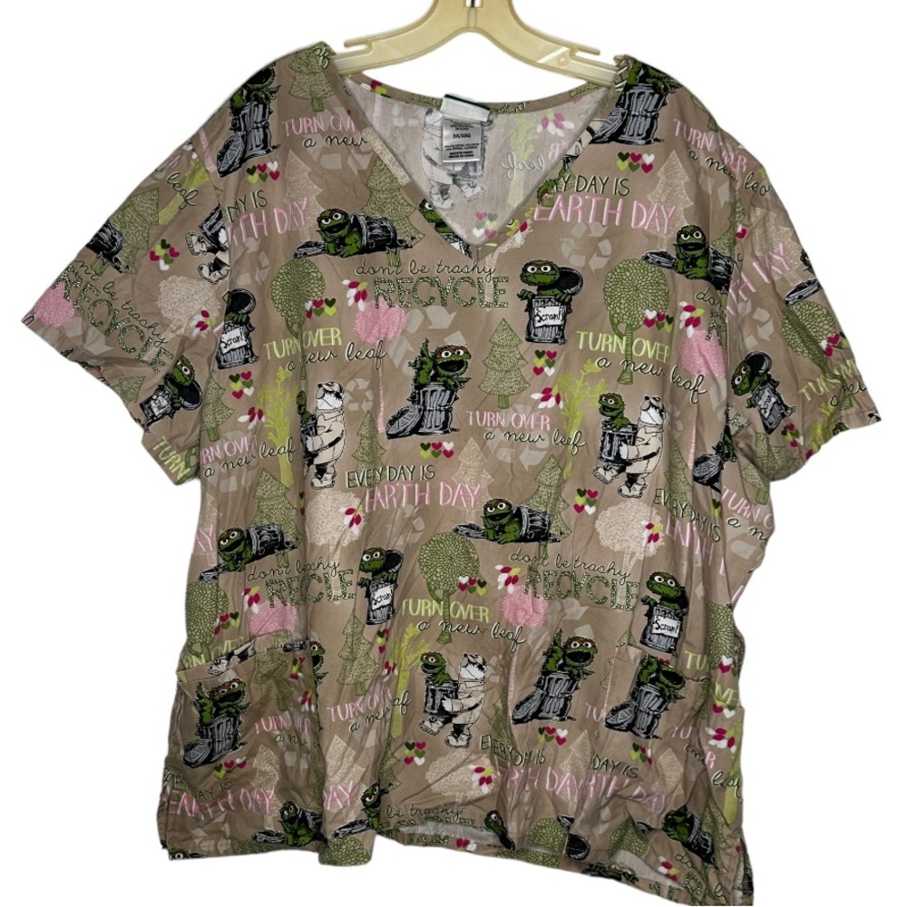 Sesame Street Scrubs Shirt